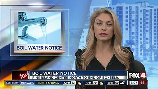 Boil water noticed in effect for parts of Pine Island