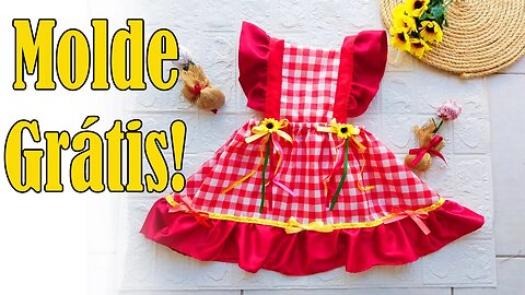 Como Fazer Vestido de Festa Junina