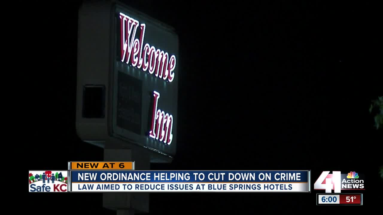 Blue Springs hotel ordinance decreases crime by 50 percent in less than 1 year