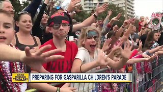 Preparing for Gasparilla Children's Parade