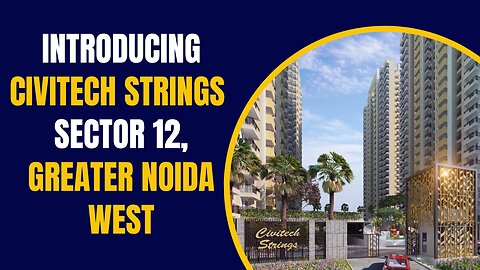 Introducing Civitech Strings Sector 12, Greater Noida West #luxuryproperties #noida #luxury