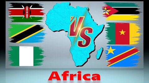 Kenya Tanzania Mozambique Cameroon DR Congo Nigeria VS 🇰🇪 Economic Comparison Battle 2021