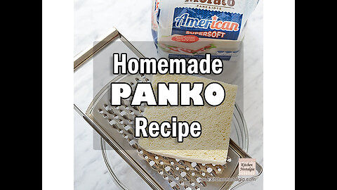 Homemade PANKO Breadcrumbs - NO EFFORT; never buy Panko again!