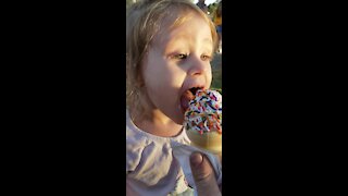 Ice Cream cone at the Farm Show