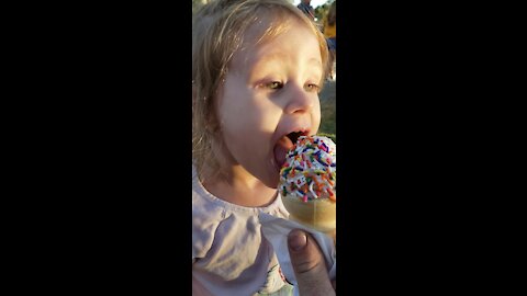 Ice Cream cone at the Farm Show