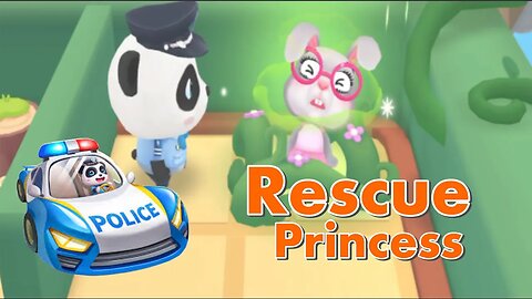 Little police car service #2 |rescue |princess Babybus game
