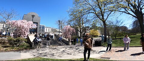 Univ of Rhode Island: Lesbian Heckler & Atheist Help Me Draw A Crowd Quickly, Close to 70 Students When Police Show Up & Threaten To Arrest Me If I Do Not Get A Permit, Given the Run Around All Day, Finally Told Unlawful Policy To Shut Me Down