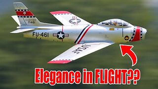 Jet Age Glory: EDF F-86 Tank Drop & High Flying Aerobatics!
