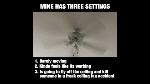 Ceiling fan settings [GMG Originals]