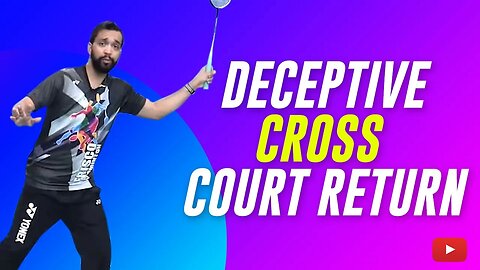 Deceptive Cross Court Return - Badminton Trick Shot featuring Abhishek Ahlawat