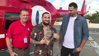 West Palm Beach man gets Chopper 5 tattoo on his chest