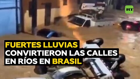 Las lluvias en Brasil dejan varios muertos, miles de desplazados y ciudades inundadas