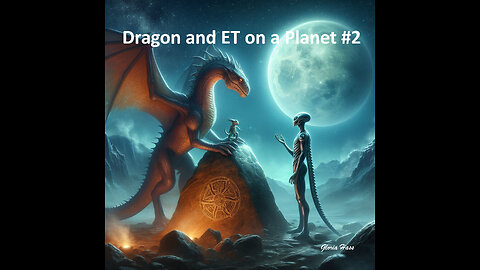 Dragon and an Extraterrestrial on A Planet #2