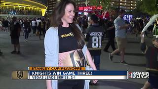 Vegas Golden Knights fans looking ahead to next game after Game 3 win