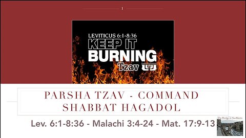 Tzav-Command | The Bridge at San Martin Shabbat Service - April 1, 2023