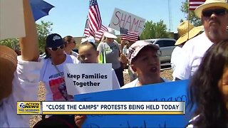 "Close the camps" protests being held Tuesday