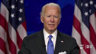 Joe Biden accepts presidential nomination on final night of the Democratic National Convention