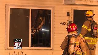 Crews respond to house fire in Lansing