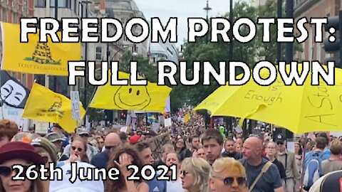 RECORD-BREAKING March for Freedom in London, 26th June 2021