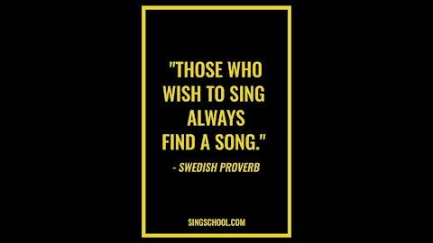 To Those Who Sing