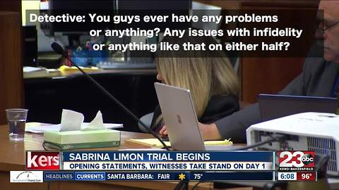 Trial starts for Sabrina Limon for the murder of her husband Robert Limon