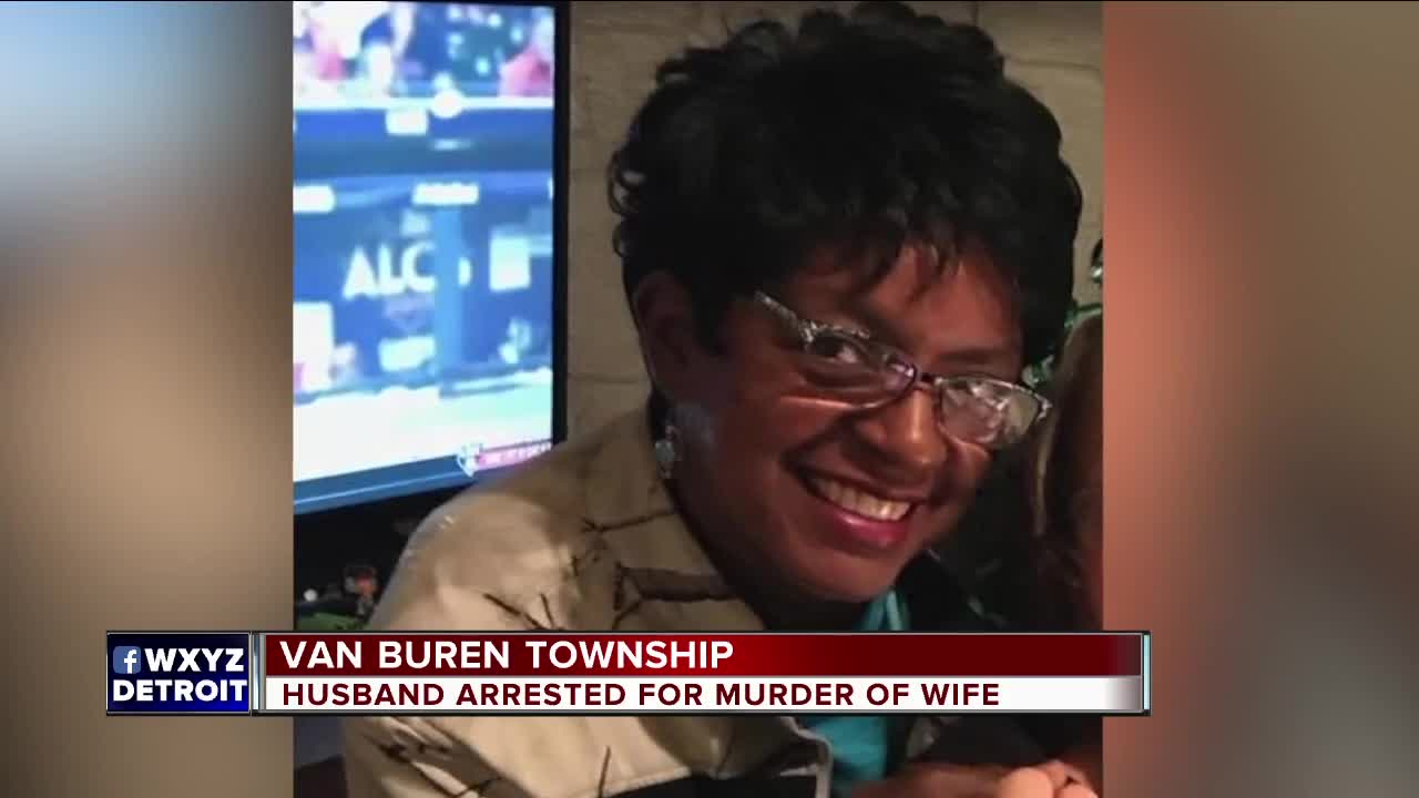 Husband arrested for murder of wife in Van Buren Township