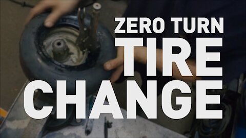 Zero Turn Tire Change By Hand