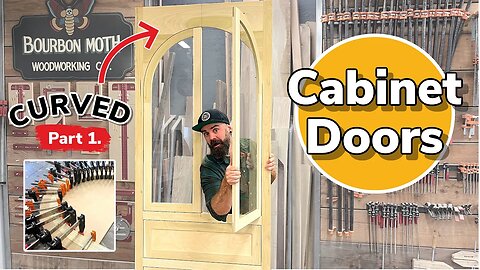 Build Cabinets the Easy Way || Easy Curved Cabinet Doors