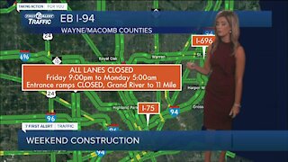 Weekend construction across metro Detroit