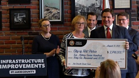 Gov. DeSantis Awards $2.7 Million to Fort Pierce for Infrastructure Improvements