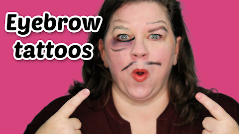 47 Year Old Tries Temporary Eyebrow Tattoo Stickers--Should You Get Some Too?