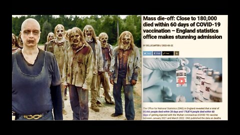 Vaccinated Realize They Are The Walking Dead As Death Jabbed Friends & Family Die All Around Them