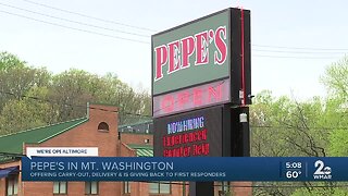 Pepe's in Mt. Washington offering carry-out, delivery & is giving back to first responders