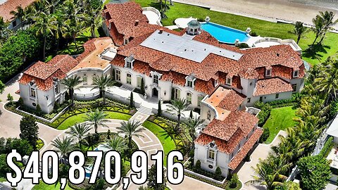 $40,870,916 Magnificent Palm Beach House | Mansion Tour