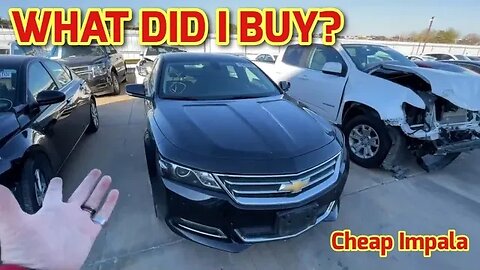 What Did I Buy? 😈 Cheap Impala, Hellcat Smashed, Copart Walk Around