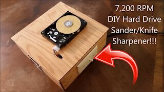 🔴 7,200 RPM Hard Drive Sander/Grinder - Viral DIY Project