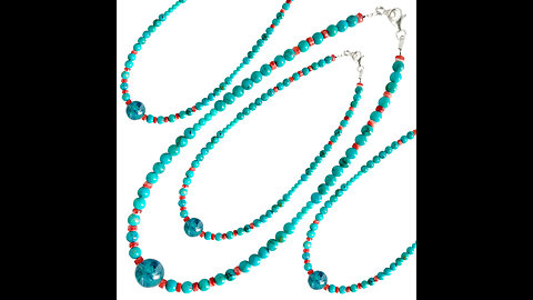 Natural turquoise and red spiny oyster beads Natural Spiny Oyster Turquoise Party Wear Jewelry01