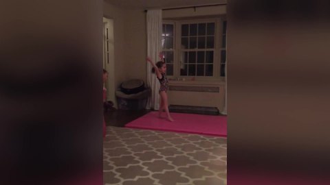 Sisters Put On a Gymnastics Show For Their Parents