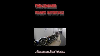TWIN-ENGINED TRIUMPH MOTORCYCLE