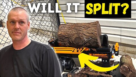 Electric 6.5 Ton WEN Log Splitter vs 13" Log (Who Will Win?)