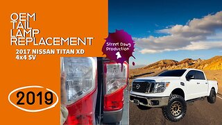 2017 NISSAN TITAN XD OEM TAIL LAMP REPLACEMENT