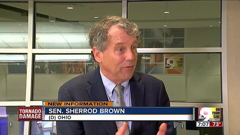 Sen. Sherrod Brown talks to WCPO about tornado damage, federal aid