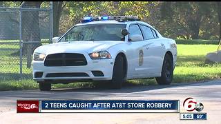 Teens caught after AT&T store robbery