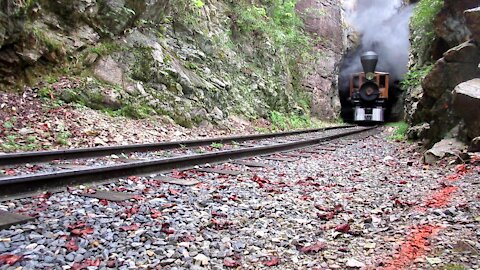 Doe River Gorge Steam Locomotive No. 15 First Ever Public Run Through The Tunnel 8-31-21