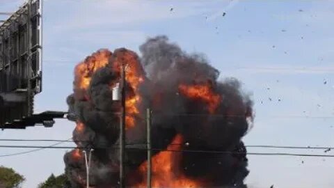 Two aircraft collide during Veterans Day air show in Dallas.[VIDEO]