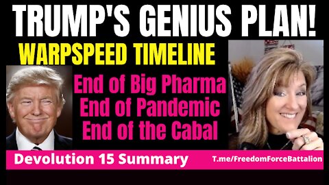 01-04-22  Trump's Genius Plan - Devolution 15 - Warpspeed Timeline Full video here