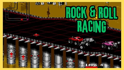 Muito rock, derrapadas, batidas e velocidade | ROCK & ROLL RACING | Mega Drive e Super Nintendo