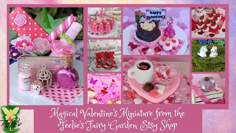 Teelie's Fairy Garden | Magical Valentine’s Miniatures from the Teelie’s Fairy Garden Etsy Shop