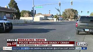 Deadly crash closes intersection at Bonanza, Christy