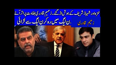 Zaeem Qadri Left PMLN || Zaeem Qadri and Hamza Shehbaz || Lahore Politics